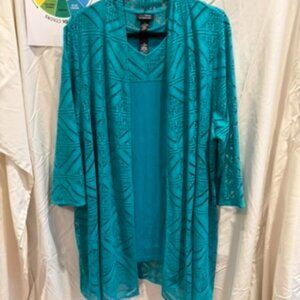 Catherine's Lace Jacket and Matching Tank 2X